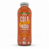 7-Select Organic Cold Pressed Tropical Glow 14oz · 100% vegetable & fruit juice blend of pineapple, orange, banana, apple, mango, passion fruit...