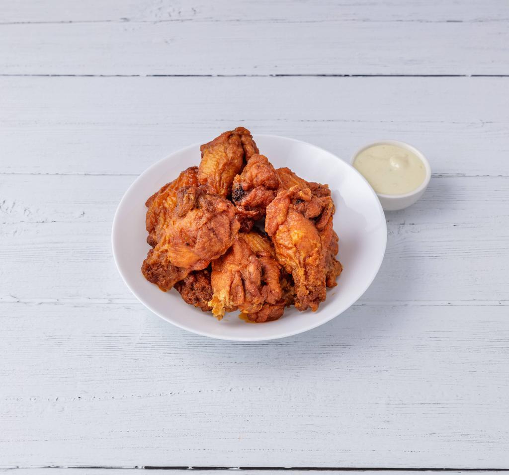 Wings · Choice of style and sauce. 