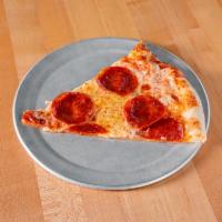 Pepperoni Slice Pizza · 100% whole milk mozzarella, san marzano tomato sauce, pepperoni (no modifiers or substitutio...