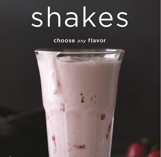Create Your Own Shake · Choose your ice cream to create your own rich milk shake.
