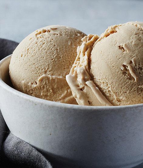Coffee Ice Cream · We roast the finest Brazilian coffee beans and brew them to perfection to bring out their rich, complex flavor. the combination of the brew with our pure, creamy ice cream awakens the senses.
