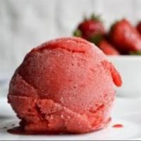 Strawberry Sorbet - Regular · We blended delicious, ripe strawberries into a smooth puree for this tangy yet sweet fruit s...