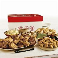 25 pc. Chicken & Popcorn Nuggets Buffet Meal · Serves 10 - 15. 25 pieces of chicken available in Original Recipe, Extra Crispy, Kentucky Gr...