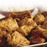 25 piece Chicken Platter · Serves 10. 25 pieces of chicken available in Original Recipe, Extra Crispy, or Kentucky Gril...