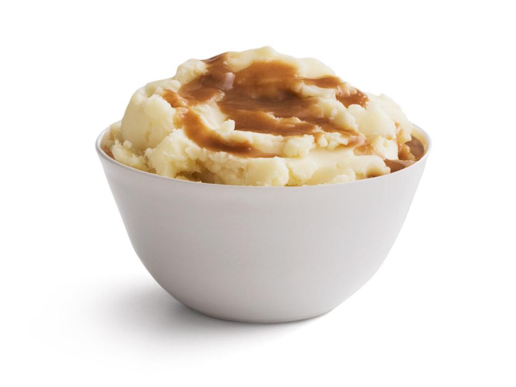 Mashed Potatoes & Gravy · Small serves 10 - 15. Large serves 20 - 25. Creamy mashed potatoes and our signature brown gravy.