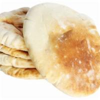 freshly baked pita bread · freshly baked pita bread, cooked to order just for you