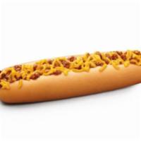 Footlong Quarter Pound Coney · Served with chili and cheese