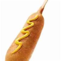 Corn Dog · Battered and deep-fried sausage on a stick. 