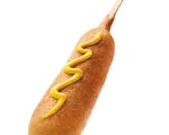 Corn Dog · Battered and deep-fried sausage on a stick. 