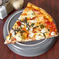 Neapolitan Pizza · Plum tomato, fresh mozzarella, basil, drizzled olive oil.