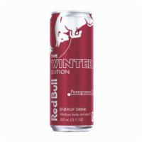 Red Bull Winter Edition Pomegranate 12oz · Vitalize your body and mind with Red Bull. Combines the pleasantly tart taste of pomegranate...