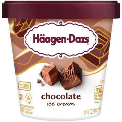 Haagen Dazs Chocolate Pint · Rich, creamy, and totally indulgent. Made from the finest cocoa and pure, sweet cream, this chocolate ice cream is the ultimate experience.