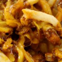 Loaded Chili Cheese Fries · A Cajun approach to Chili Cheese Fries, smothered with our homemade Chili, Jalapeno Jack and...