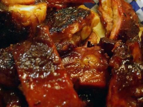 Southern BBQ Rib Tips · Flamed broiled BBQ Rib Tips with BBQ Spiced Wedges