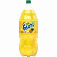 Fanta Pineapple 2L · An instantly refreshing pineapple flavored soda. Caffeine free and made with 100% natural fl...
