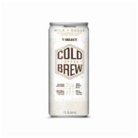 7-Select Cold Brew Coffee Milk & Sugar 9oz · Our same great Dark Roast, 100% Colombian coffee we’ve always had, now Rainforest Alliance C...