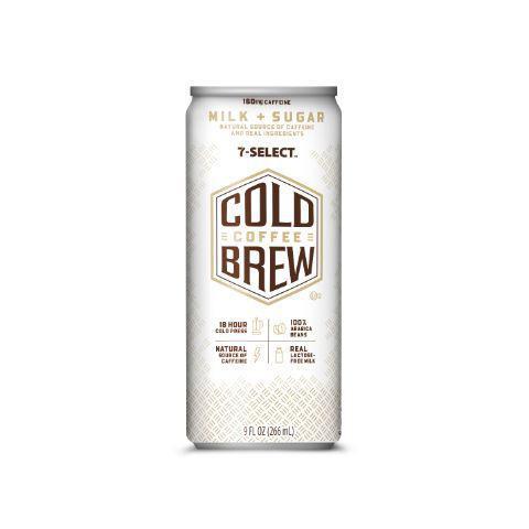 7-Select Cold Brew Coffee Milk & Sugar 9oz · Our same great Dark Roast, 100% Colombian coffee we’ve always had, now Rainforest Alliance Certified.