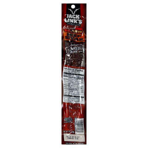 Jack Links Sweet & Hot Stick 2oz · Jack Links Beef Steaks are made from premium strips of lean beef and hickory smoked for a softer, more tender chew