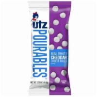 Utz Mini White Cheddar Cheese Balls 1.75oz · Mini sized White Cheddar Cheese Balls, perfect for on the go snacking!