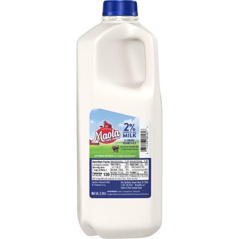 Maola 2% Milk Half Gallon · Start your day off right with a tall, tasty glass of Maola Milk!