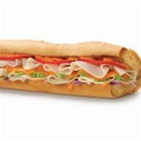Chipotle Turkey · With cheddar, lettuce, tomatoes, onions and chipotle mayo.