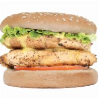 Grilled Chicken Sandwich · One-fourth of grilled chicken, lettuce, tomatoes, and honey mustard.