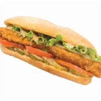The Mad Hoagie Sandwich · One-fourth pound chicken tenders, eight-inch hoagie roll, lettuce, tomatoes, pickles, provol...