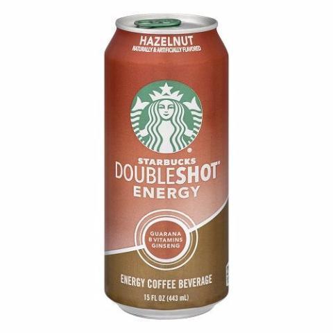 Starbucks Doubleshot Hazelnut 15oz · The perfect blend of ginseng, guarana, B vitamins, hazelnut flavor and rich, bold, Starbucks coffee