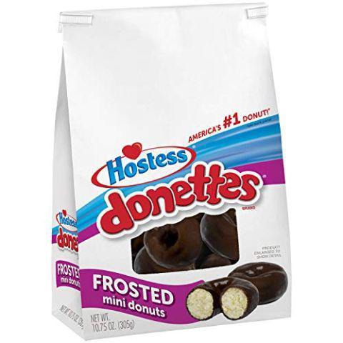 Hostess Donettes Chocolate Bag 10.75oz · Mini donuts frosted with chocolate
