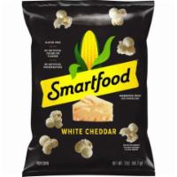 Smartfood Popcorn White Cheddar 2oz · Air-popped popcorn tossed in delicious white cheddar cheese.