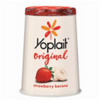 Yoplait Original Strawberry Banana Yogurt 6oz · The original yogurt recipie mixed with smooth strawberry and banana flavors.
