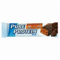 Pure Protein Bar Chocolate Peanut Butter 1.76oz · Crunchy, crispy and richly flavored, this snack bar delivers big peanut butter cup vibes—whe...