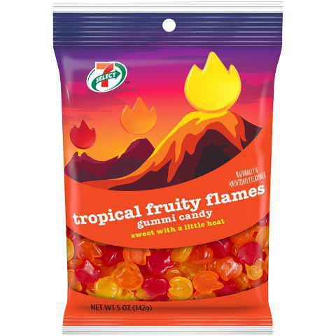 7-Select Spicy Flame Gummies 5oz · Devour this tasty, fruity candy.