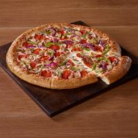 Original Pan Supreme Pizza · This loaded pizza is the perfect choice for family dinner or a lunch with your crew. Include...