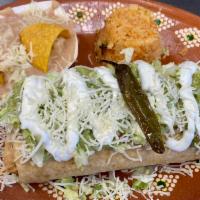 12. Chimichanga Combo Plater · Recommended. Deep-fried burrito filled with your choice of meat: asada, carnitas, chicken, g...