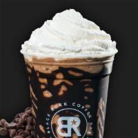 Chocolate Chip Chiller · Blended mocha with chocolate chips blended in.
