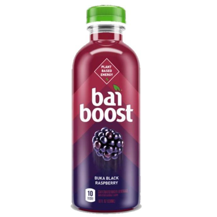 Bai Boost Buka Black Raspberry 18oz · Now, get the boost of energy you need and the great taste you want with Bai Boost™, available in three exotic fruit flavors