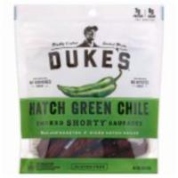 Duke's Hatch Green Chile Smoked Shorty Sausages 5oz · Hatch chile infused sausages sticks for a snack with a bit of a kick.