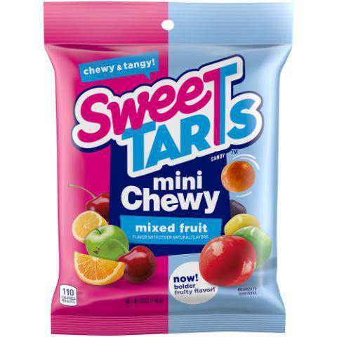 Wonka Sweetarts Mini Chewy 6oz · Mini Chewy SweeTARTS® deliver the classic SweeTARTS flavor fusion in a chewy, coated candy that floods the taste buds with tangy flavor in an amazing way.