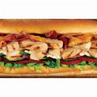 Rotisserie Style Chicken & Bacon Ranch Melt · Saddle and and try the fresh toasted SUBWAY Rotisserie Style Chicken & Bacon Ranch Melt sand...