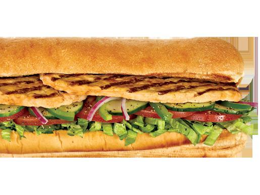 Oven Roasted Chicken Breast Sandwich · The Oven Roasted Chicken you love is piled high atop freshly baked bread with your choice of toppings from spicy jalapenos to crisp green peppers.
