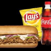 Steak & Cheese Sandwich Combo · Back by popular demand, the Steak & Cheese is here to stay. The two most elemental, irresist...