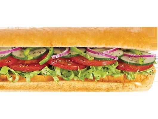 Veggie Delite® Sandwich · Crispy, crunchy and classically delicious. The Veggie Delite is proof that a sandwich can be high in flavor without being high in fat. Try a delicious combination of lettuce, tomatoes, green peppers, cucumbers, spinach and onions with choice of fat-free condiments on freshly baked bread. 