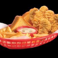 Chicken Strip Country Basket® (6 Pieces) · DQ®s crunchy, golden Chicken Strip Country Basket® is served with crispy fries, Texas toast,...