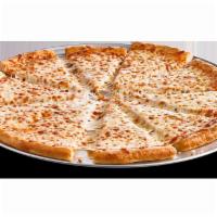 Giant Cheese Pizza · Traditional crust brushed with garlic butter and topped with tomato sauce and 100% real chee...