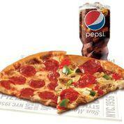 2 NY XL Slices Combo Meal · 2 NY XL pizza slices and choice of beverage.