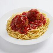 Spaghetti with Meatballs · Pasta with Pomodoro sauce and two of Mama’s 100% all-beef meatballs.
