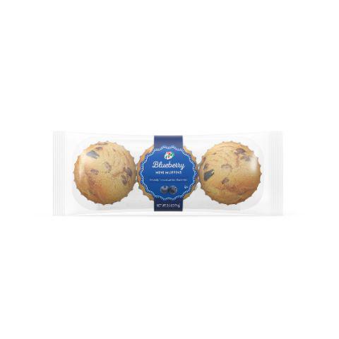 7-Select Mini Blueberry Muffin 2.6oz 3 Count · Mini muffins are baked soft & moist using real ingredients