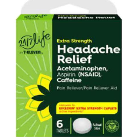 24/7 Life Headache Relief 6 Count · 