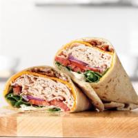 Market Fresh® Roast Turkey Ranch & Bacon Wrap · The Roast Turkey Ranch & Bacon comes with roast turkey, peppercorn ranch sauce and thick-cut...
